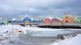 Summerside Harbor which includes a bay or harbor and snow