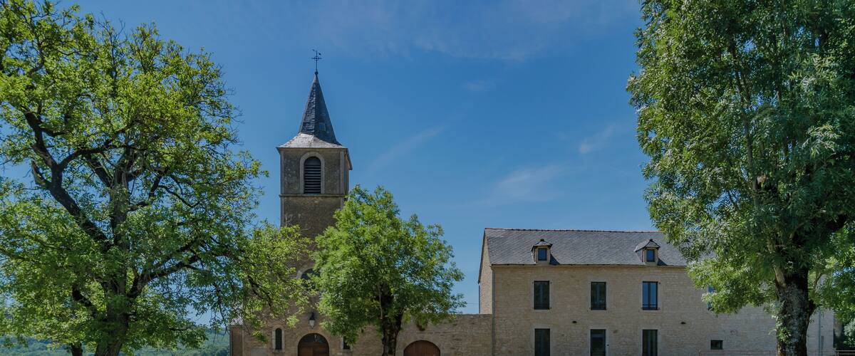 Church of Bertholène, Aveyron, France