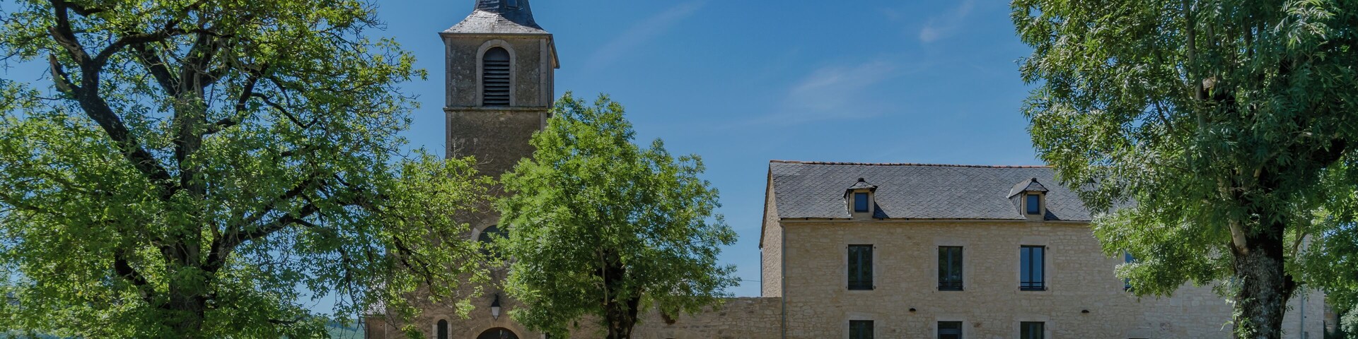 Church of Bertholène, Aveyron, France