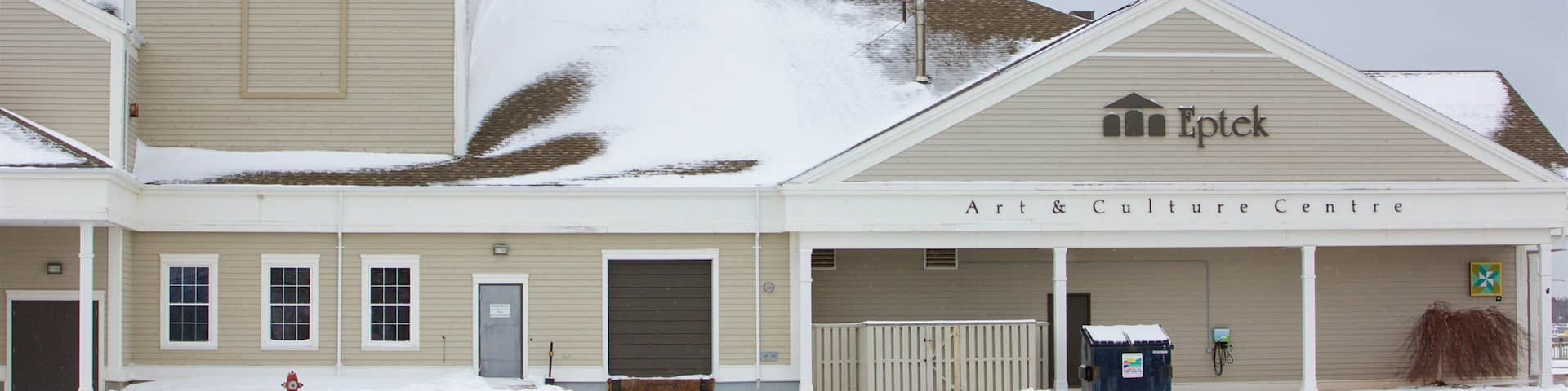 Eptek Art and Culture Centre which includes snow