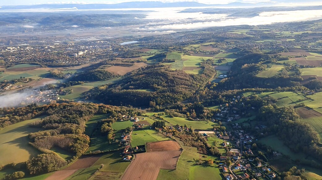 Rhône Alpes vue d'avion