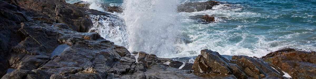 Blowhole at Falmouth, Tasmania, Australia