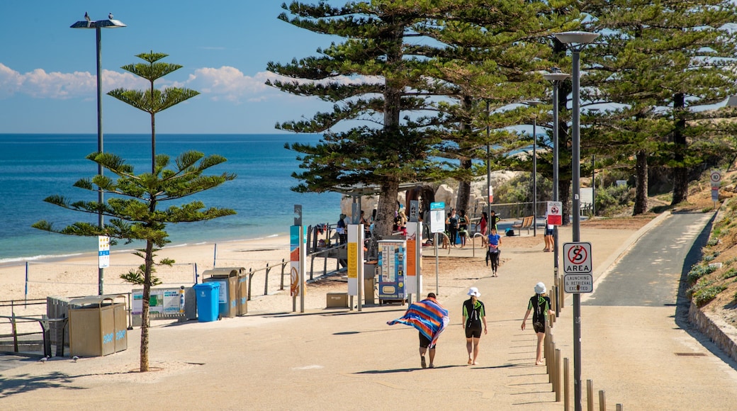 Port Noarlunga featuring a beach and general coastal views