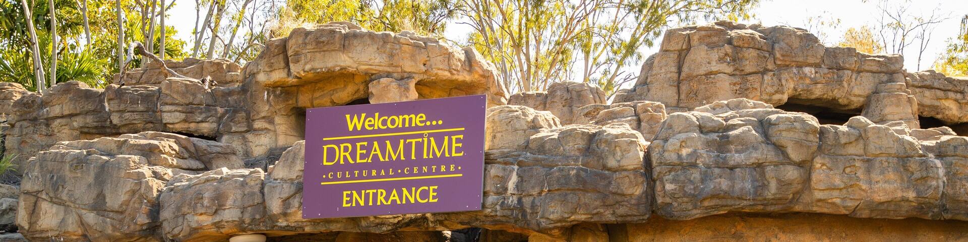 Aboriginal Dreamtime Cultural Centre featuring signage