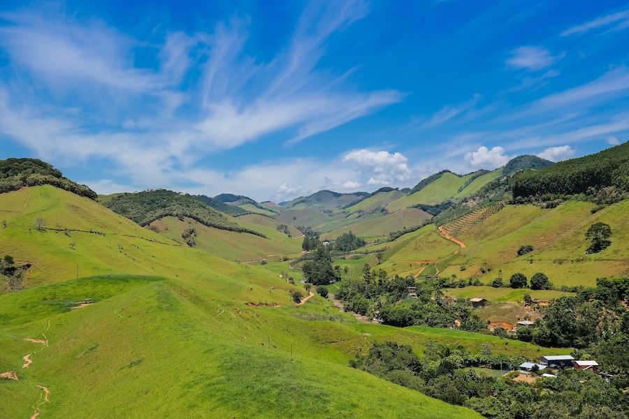 The countryside valley