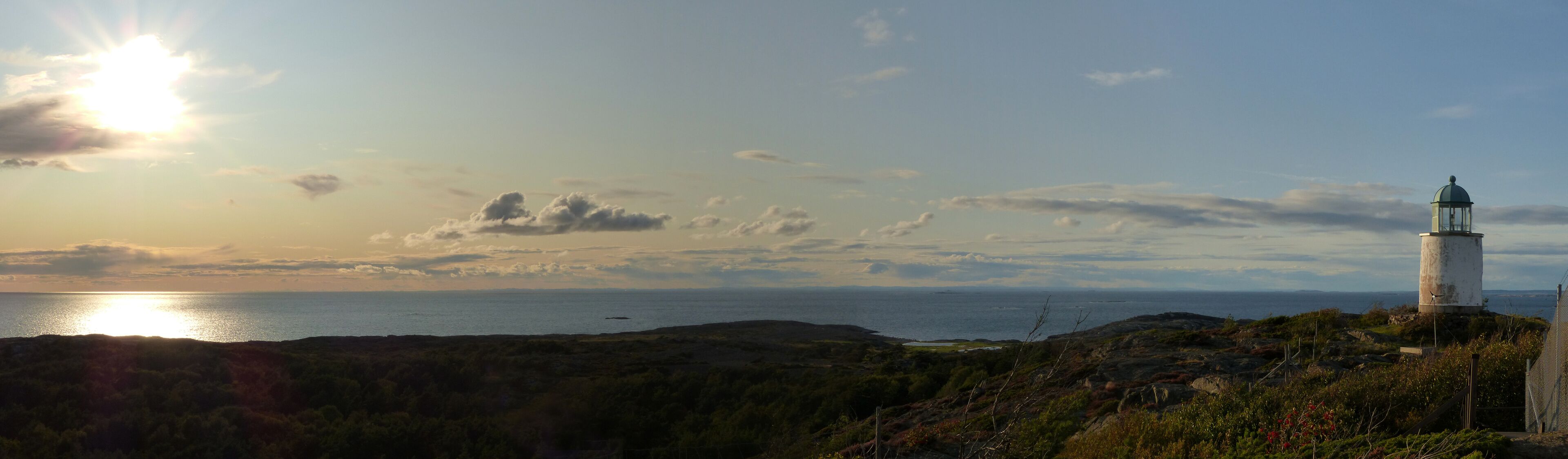 Panoramic view of landscapes and coast the Koster, Sydkoster and Nordkoster islands. Archipielago of Kosterhavets Nationalpark. Stromstad. Bohuslan. Sweden.