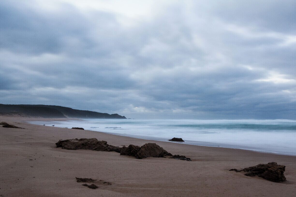 Beautiful beach just west of Cape Otway. Small camping area or cabins (with log fire) nearby. Lots of walking and dog friendly. About 45 mins drive from here to the Twelve Apostles Visitor centre. 