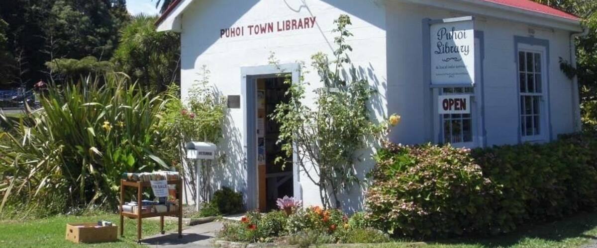 Puhoi has an amazing cheese factory as well as quaint little buildings in the village like this Library