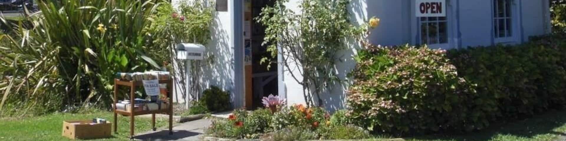 Puhoi has an amazing cheese factory as well as quaint little buildings in the village like this Library