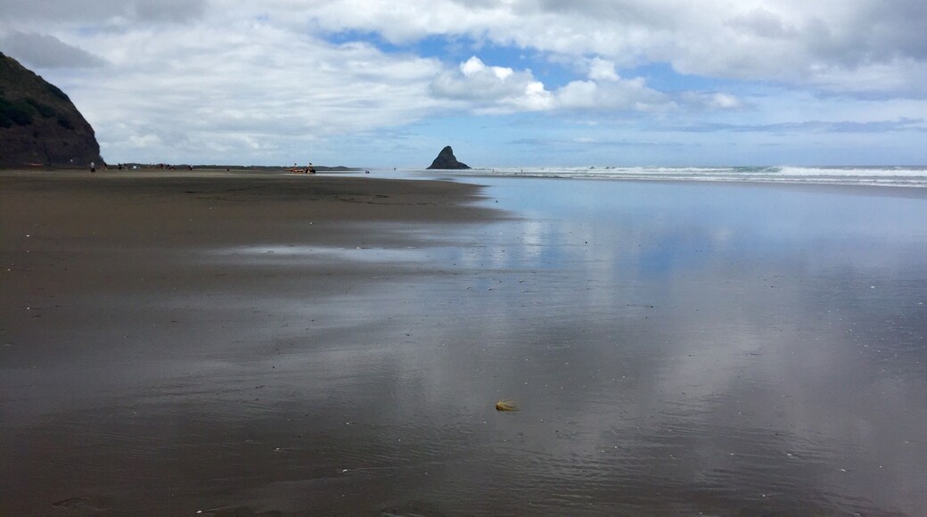 Another beautiful NZ beach! (Don't miss the waterfall that's only a few min walk away from the parking lot)