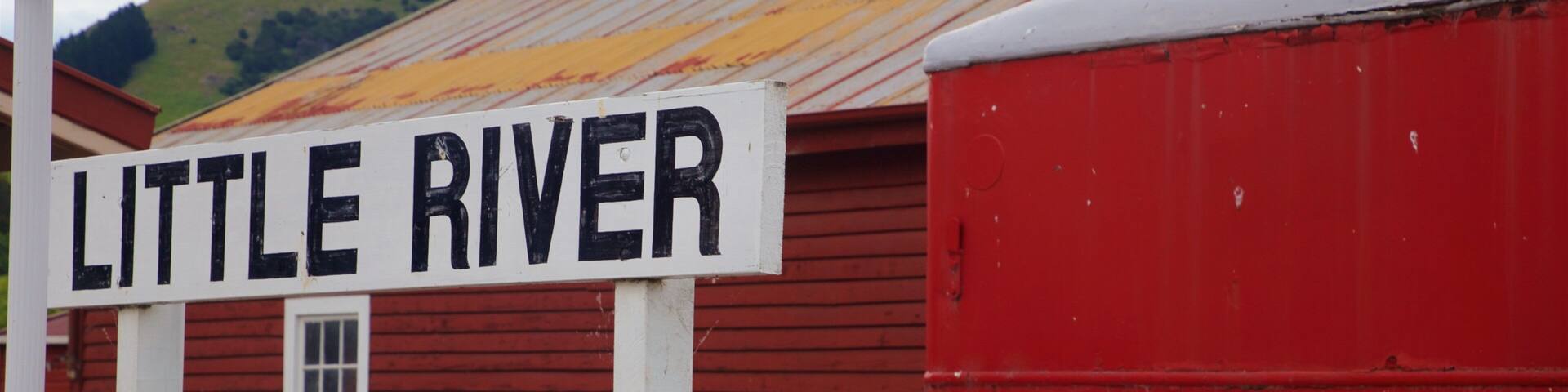 Little River showing signage