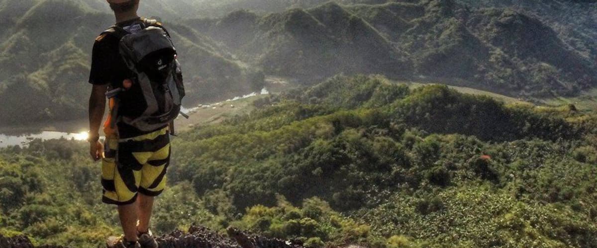 Overlooking Marikina River and the Sierra Madre mountains near the summit of Mt. Binacayan in Rizal, Philippines. #hiking