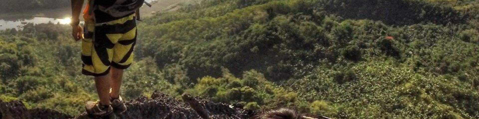 Overlooking Marikina River and the Sierra Madre mountains near the summit of Mt. Binacayan in Rizal, Philippines. #hiking