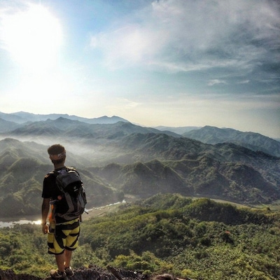 Overlooking Marikina River and the Sierra Madre mountains near the summit of Mt. Binacayan in Rizal, Philippines. #hiking