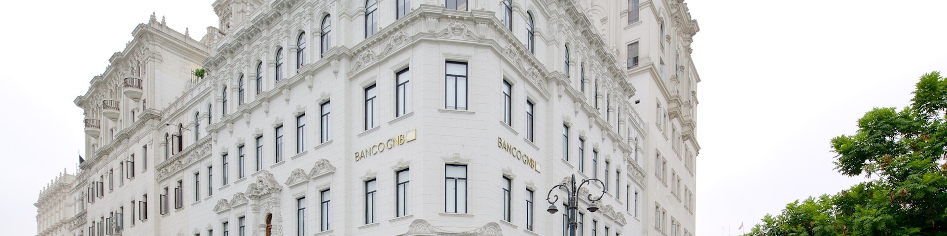Plaza San Martin showing street scenes