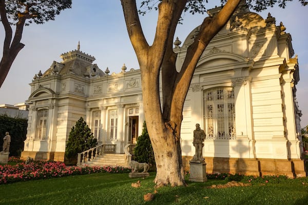 Lima, Peru - Nov 18, 2018: Pedro de Osma Museum in Lima's Barranco district