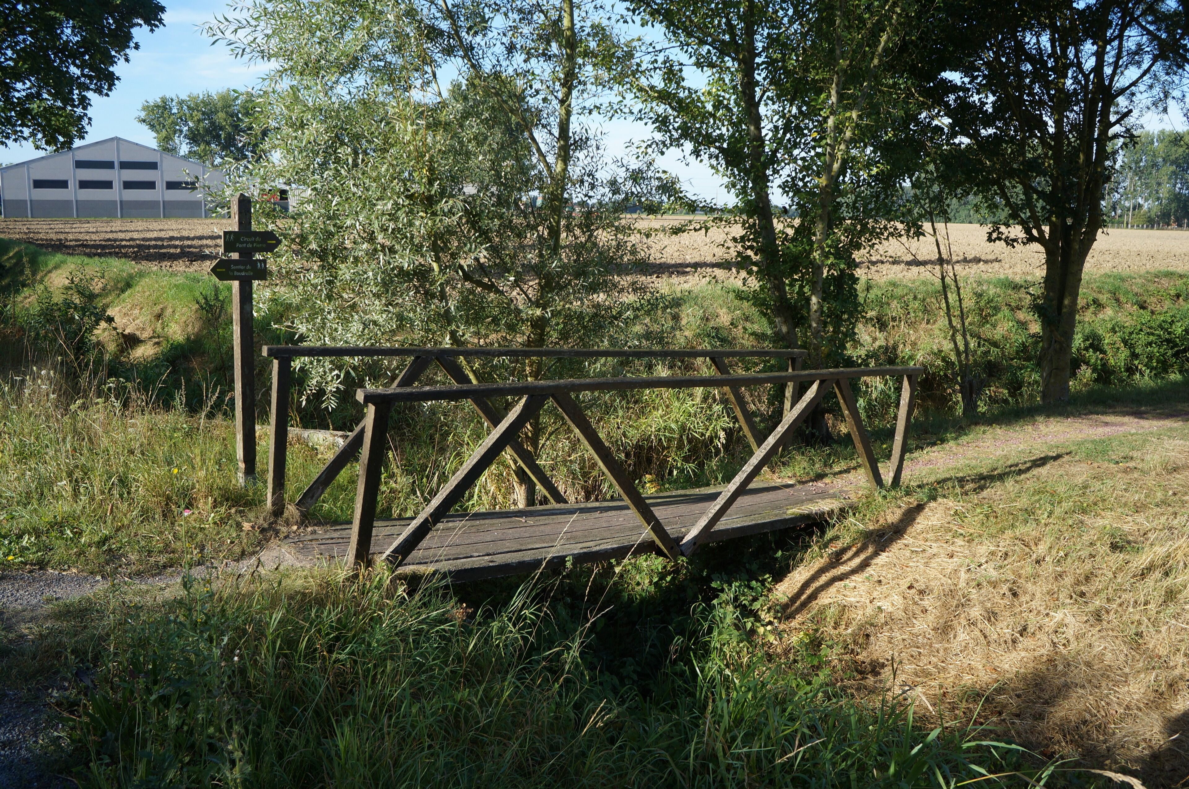 La "Becque de Steenwerck encore appelé ruisseau le kirlem, Nord.- France.
