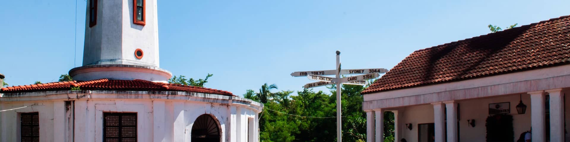 Historic Pacific war memorial lighthouse Corregidor Island, Manila, Philippines