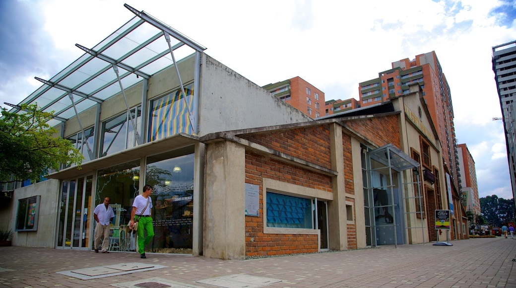 Museum voor moderne kunst van Medellín bevat straten en historisch erfgoed