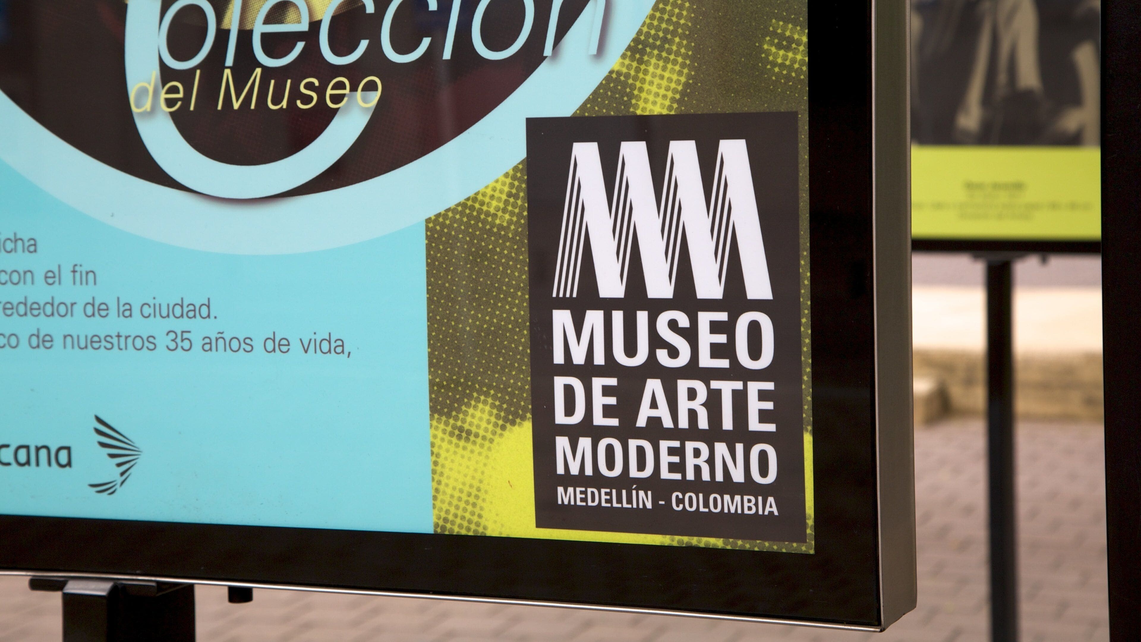 Museum voor moderne kunst van Medellín bevat bewegwijzering