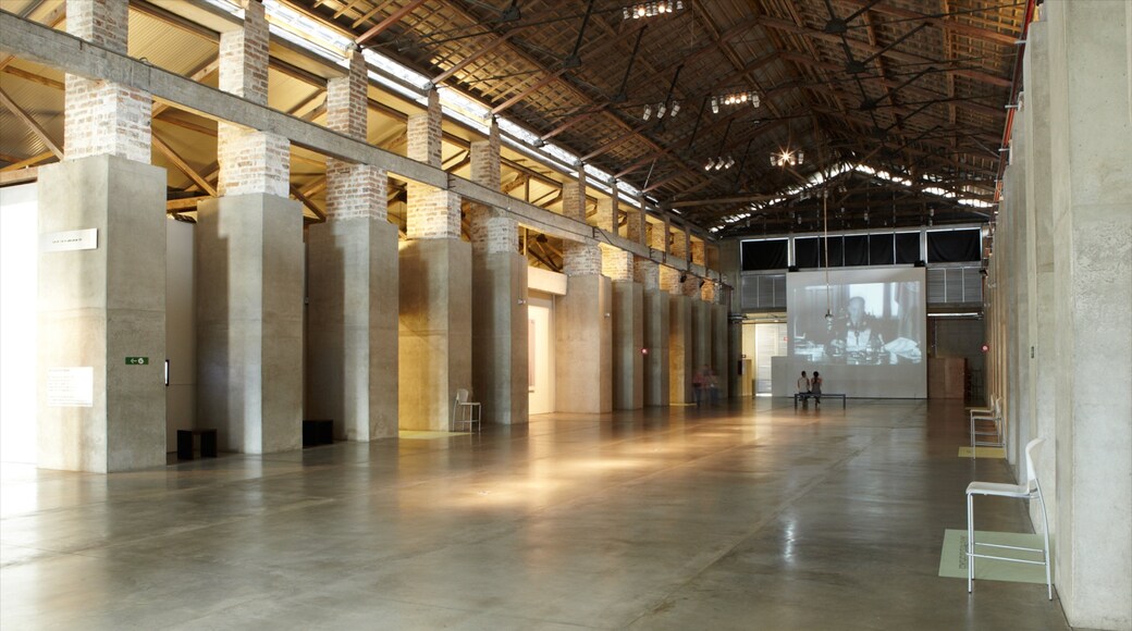 Medellin\'s Museum of Modern Art showing interior views