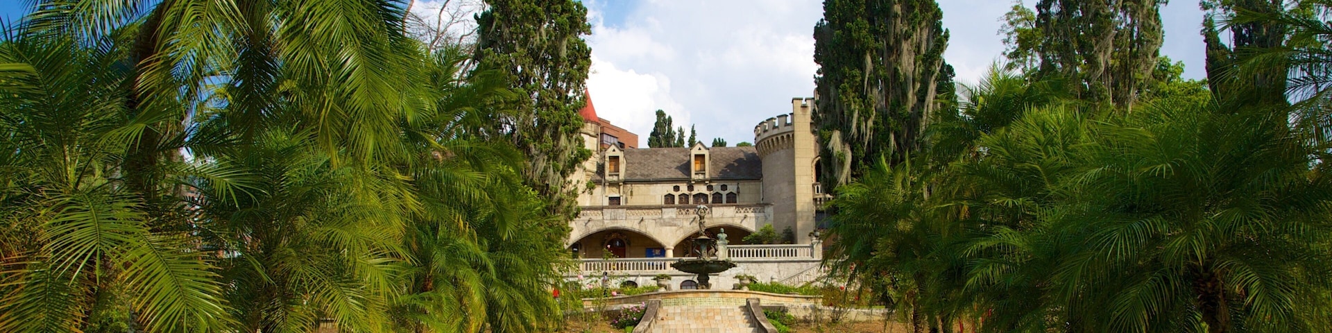 El Castillo Museum featuring a garden and chateau or palace