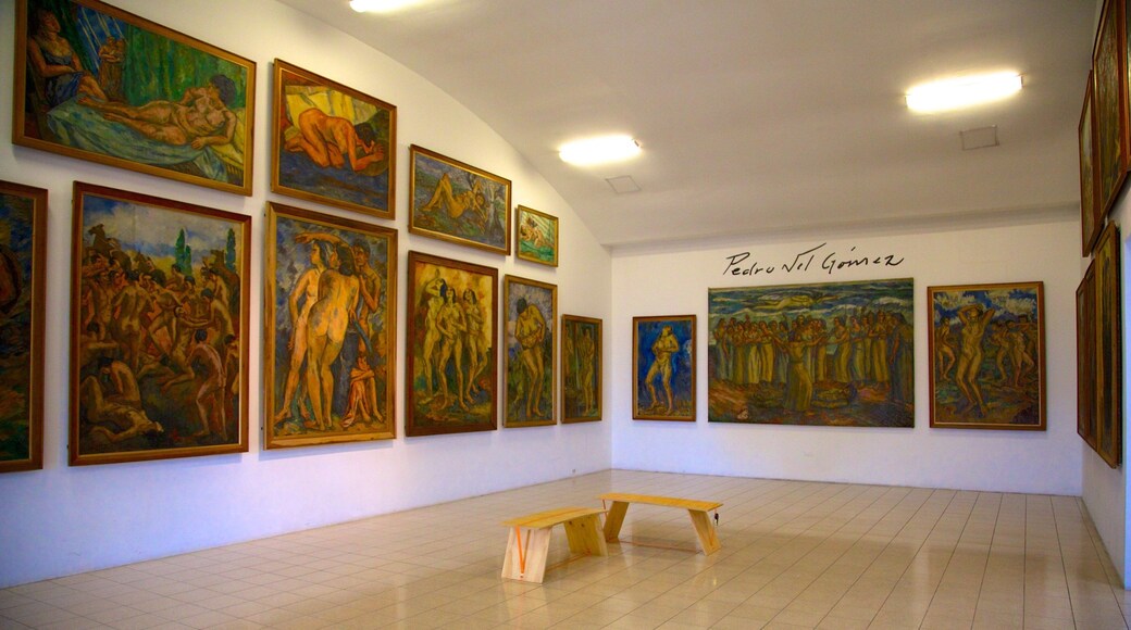 Pedro Nel Gomez-huset museum fasiliteter samt kunst og innendørs