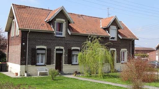 Cité des Brebis de la fosse n° 6 - 6 bis de la Compagnie des mines de Béthune dans le bassin minier du Nord-Pas-de-Calais, Bully-les-Mines et Mazingarbe, Pas-de-Calais, Nord-Pas-de-Calais, France.