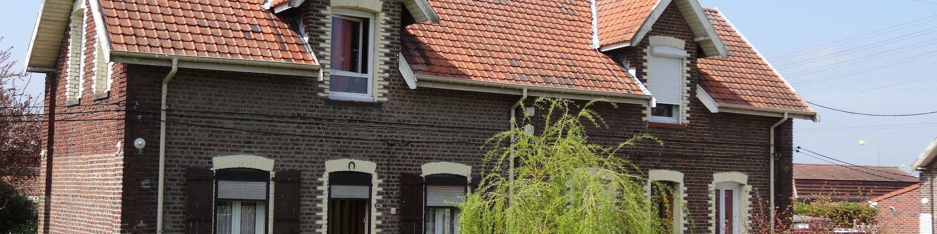 Cité des Brebis de la fosse n° 6 - 6 bis de la Compagnie des mines de Béthune dans le bassin minier du Nord-Pas-de-Calais, Bully-les-Mines et Mazingarbe, Pas-de-Calais, Nord-Pas-de-Calais, France.