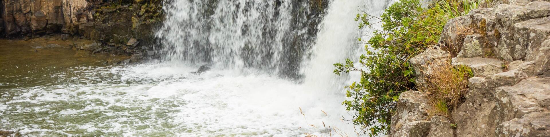 Haruru Falls showing a river or creek