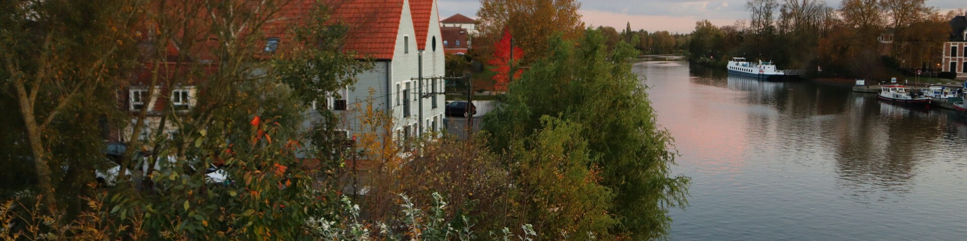Vue du canal de la Seule à Wambrechies