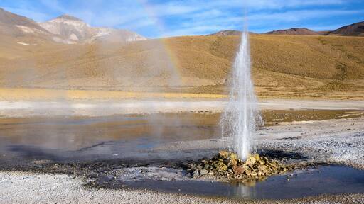Geyser of Puchuldiza, Colchane, Chile