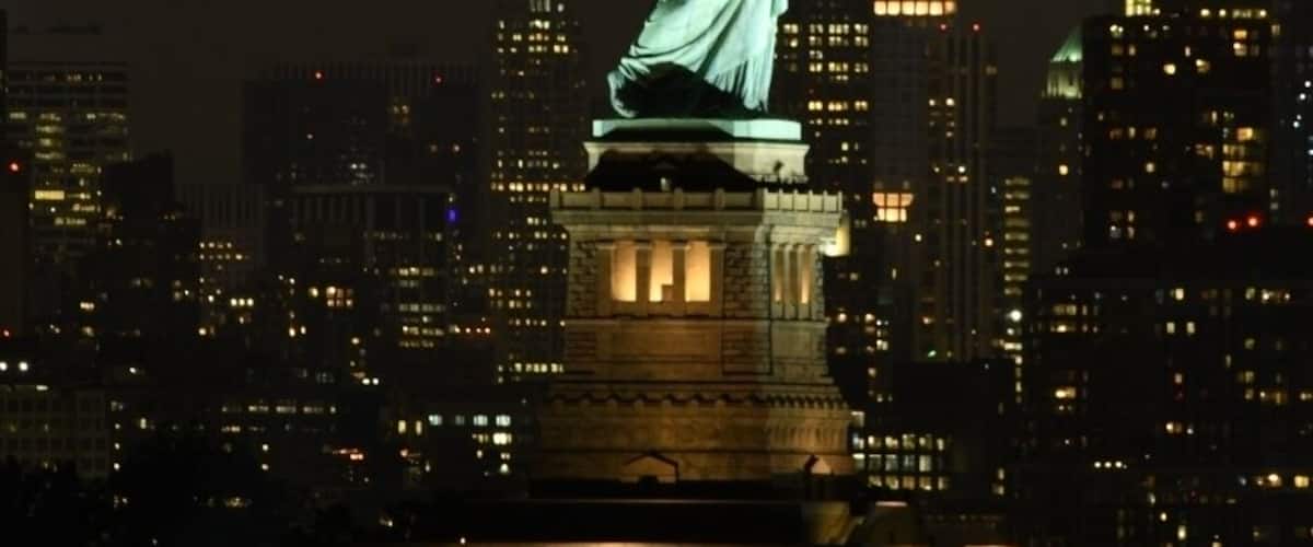 A friend took me to the perfect spot where the Statue of Liberty lines up exactly with the  Empire State Building.