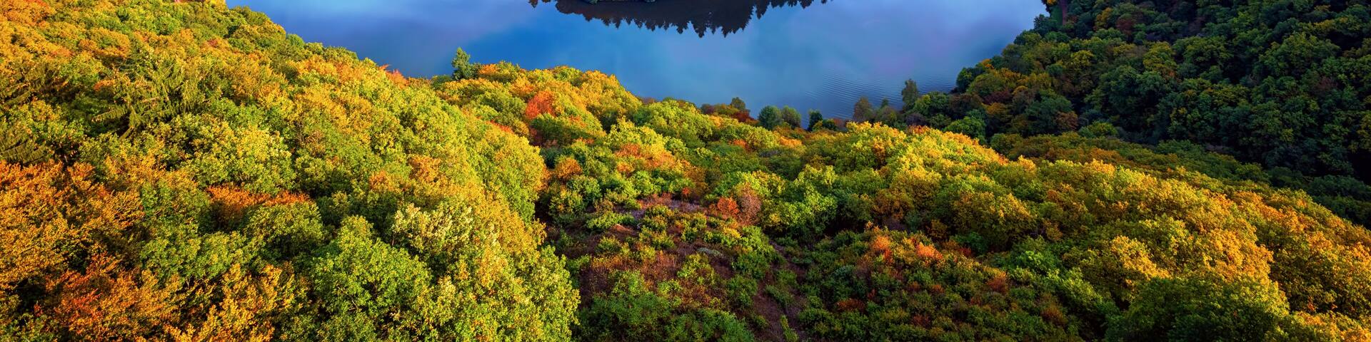 River Saar loop in Mettlach, Saarland, Germany