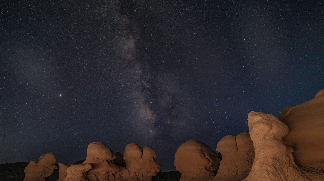 Taken with just a flashlight, these hoodoos are sentinels all over this valley.