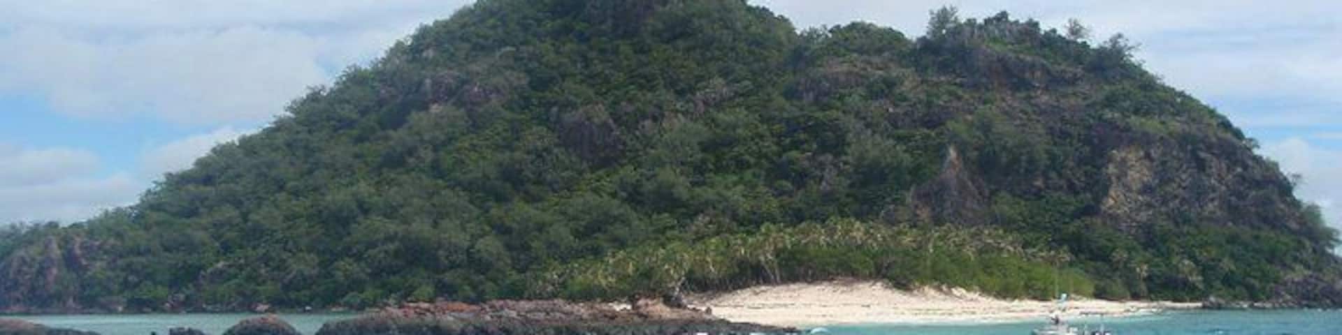 Monuriki Island is best known as the filming location for the movie Cast Away.
It's a beautiful, uninhabited island with soft white sand and great snorkelling right off the beach. A true paradise.