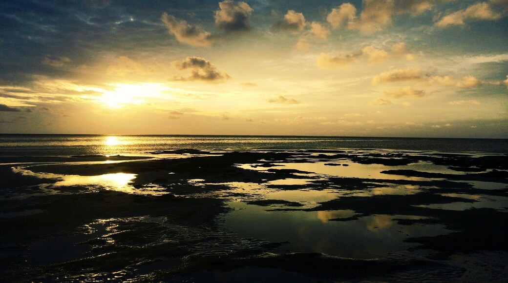 Sun set over Fiji #beach
