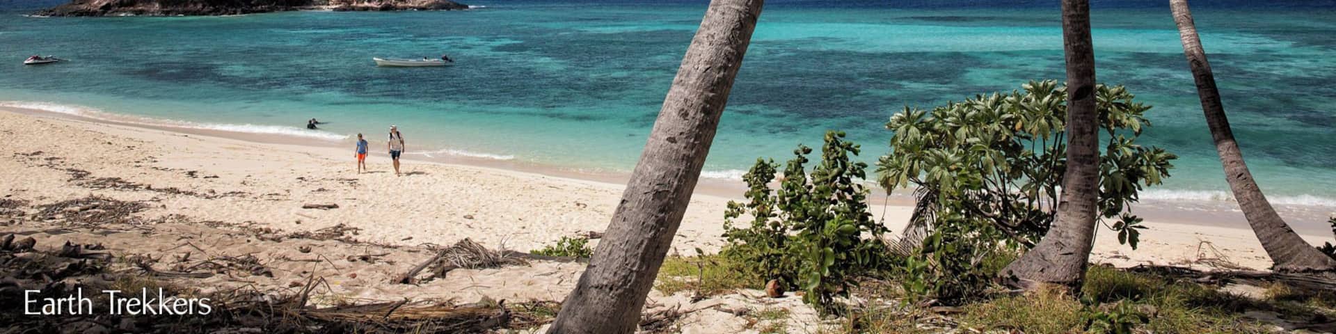 Monuriki Island, also known as Modriki Island, is the filming site for the movie "Castaway." Day trips run here from the Mamanucas, giving visitors a few hours to explore the island, swim in the ocean, and enjoy the views. This is paradise! #paradise #beach #blue #familyfun
To read more about how to visit Monuriki (Modriki) Island in Fiji: http://www.earthtrekkers.com/modriki-island/