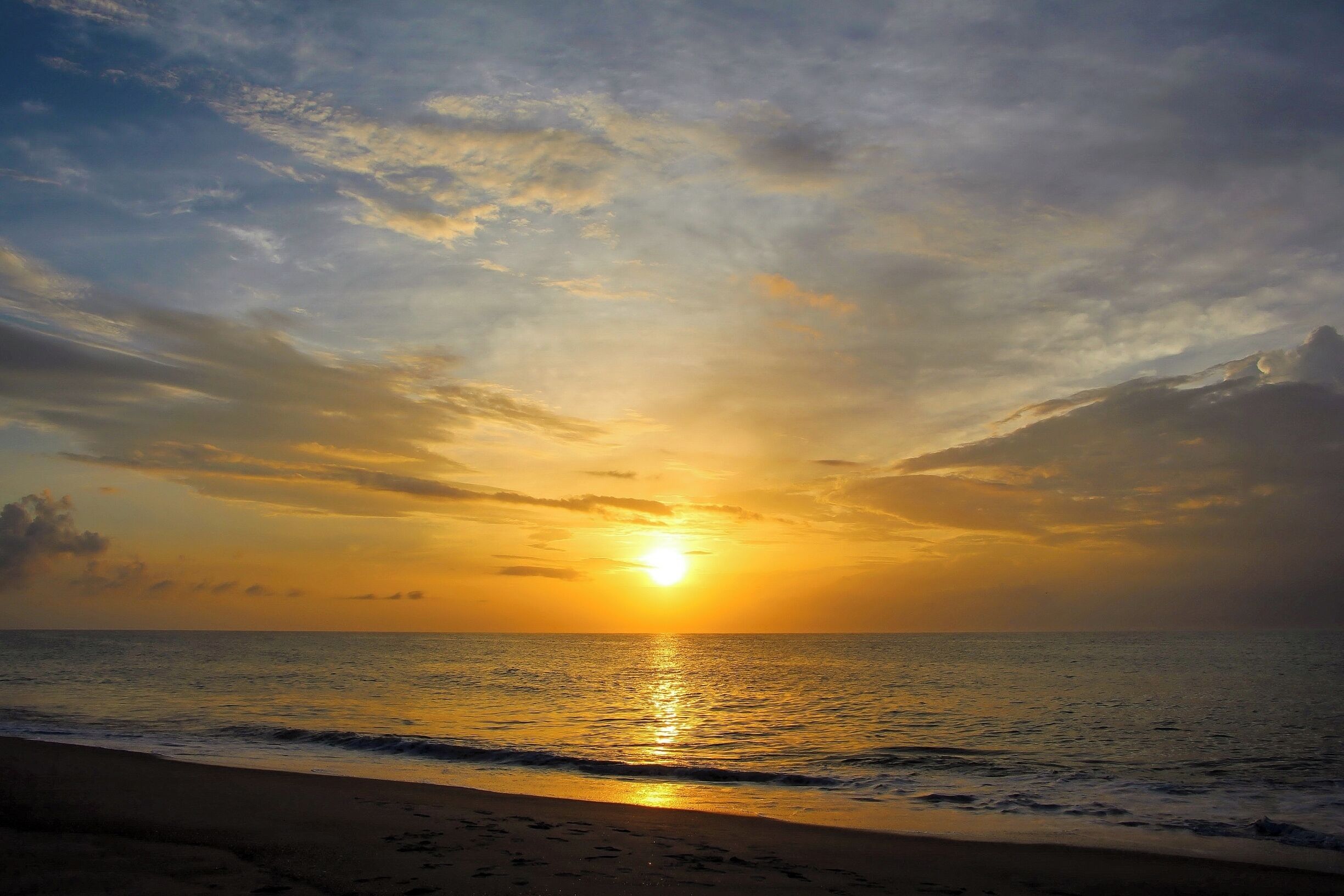 A beautiful early morning sunrise on Hatteras Island.
