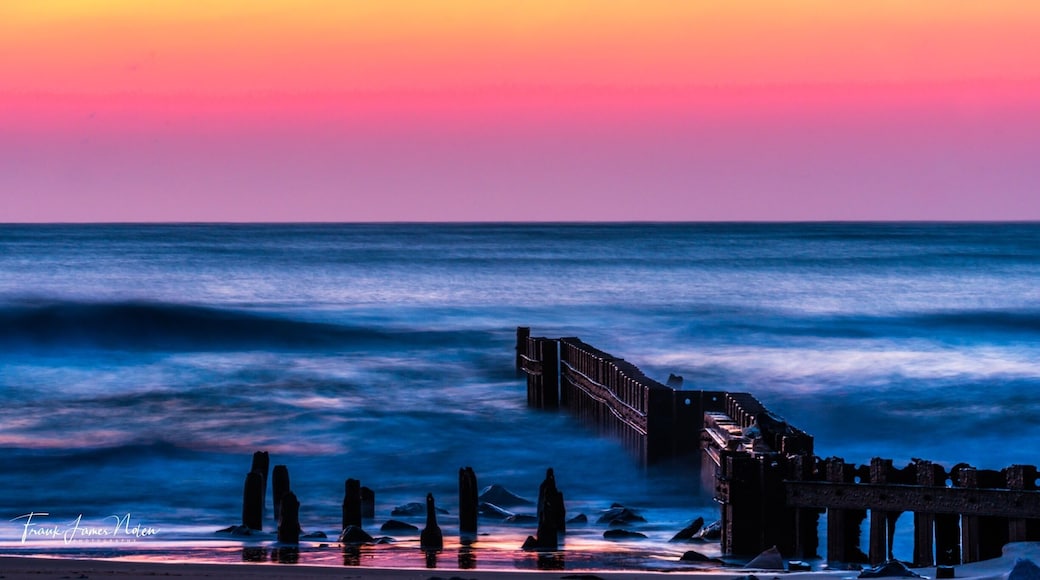 Awesome spot just beside Cape Hatteras Lighthouse. Small jetty was beautiful the morning I shot this. The morning color was amazing. #sunrise #beach #bvsblue #outdoors