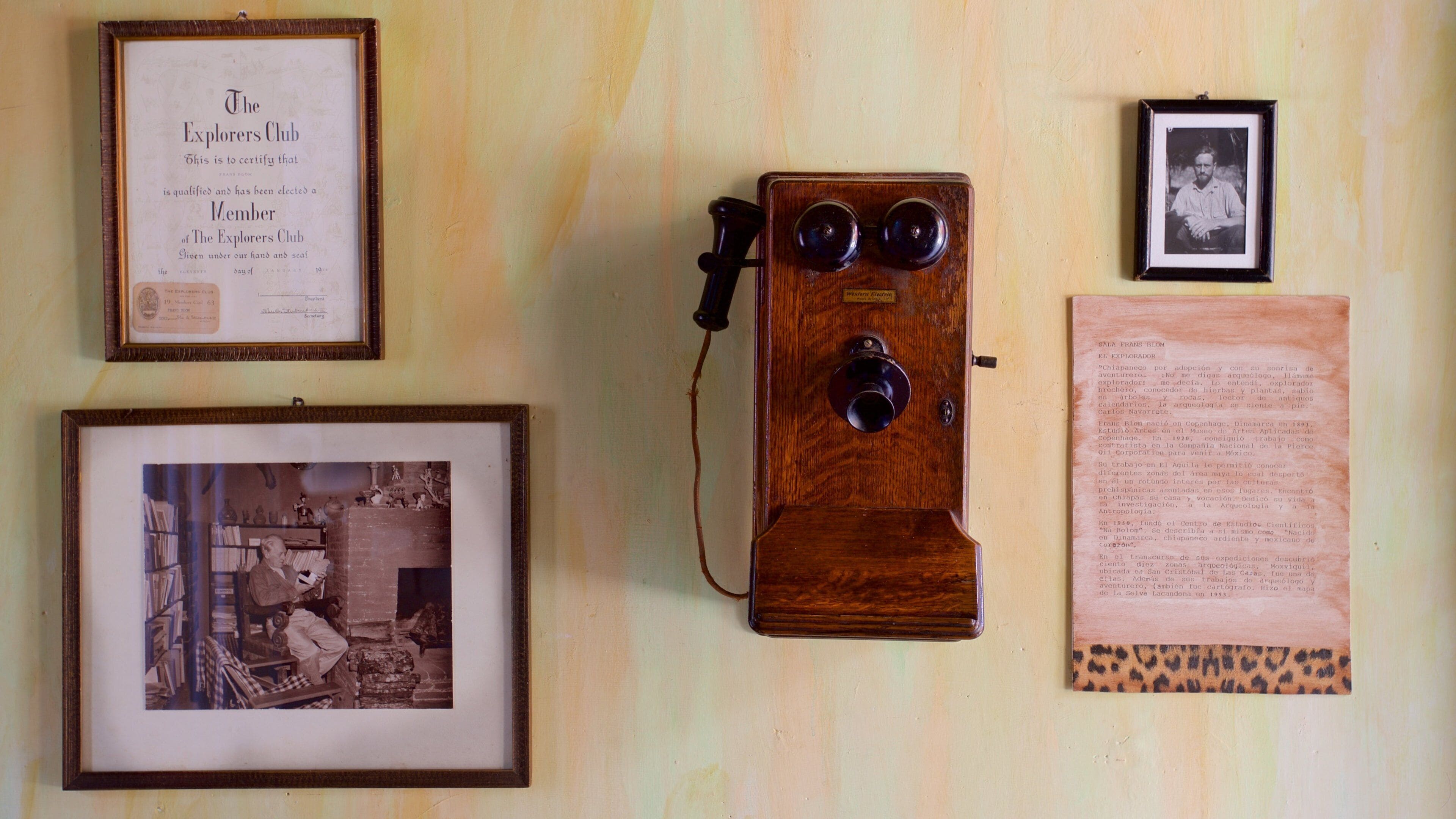 Casa Na Bolom kulturmuseum som visar historiska element och interiörer