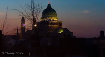 Cathedral of Koekelberg, it’s so big don’t hesitate to go a few street further to see the complexity of it.