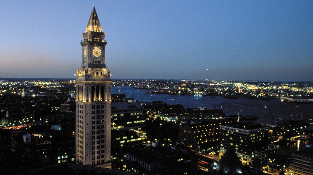 Custom House Maritime Museum which includes heritage architecture, landscape views and a city