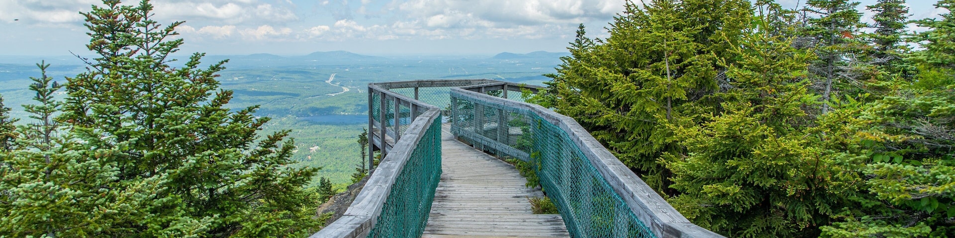 Mont Orford Ski Area featuring a bridge and views