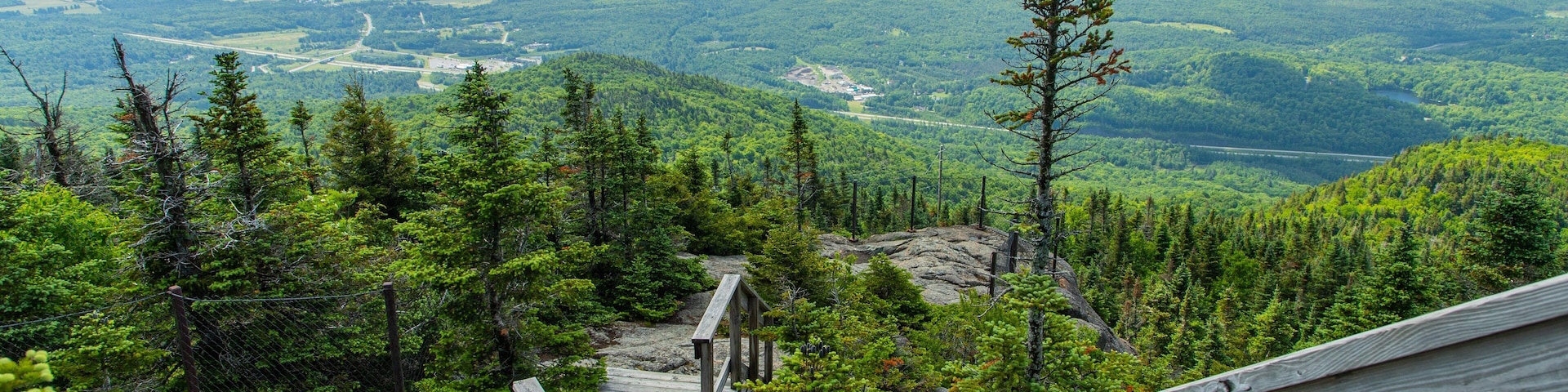Mont Orford Ski Area showing landscape views and tranquil scenes