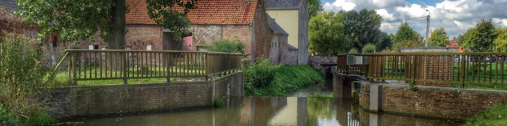 River 'de Zwalm' in Nederzwalm,Belgium