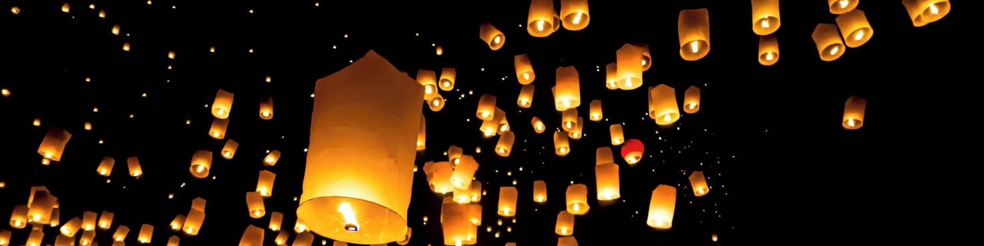 Yi Peng festival in November every year in Thailand. The Maejo University is north of Chiang Mai and can be reached by scooter or bus. For more information on the event, check out my article here http://www.traveltherenext.com/play/item/538-yi-peng-sky-lantern-festival-in-chiangmai
