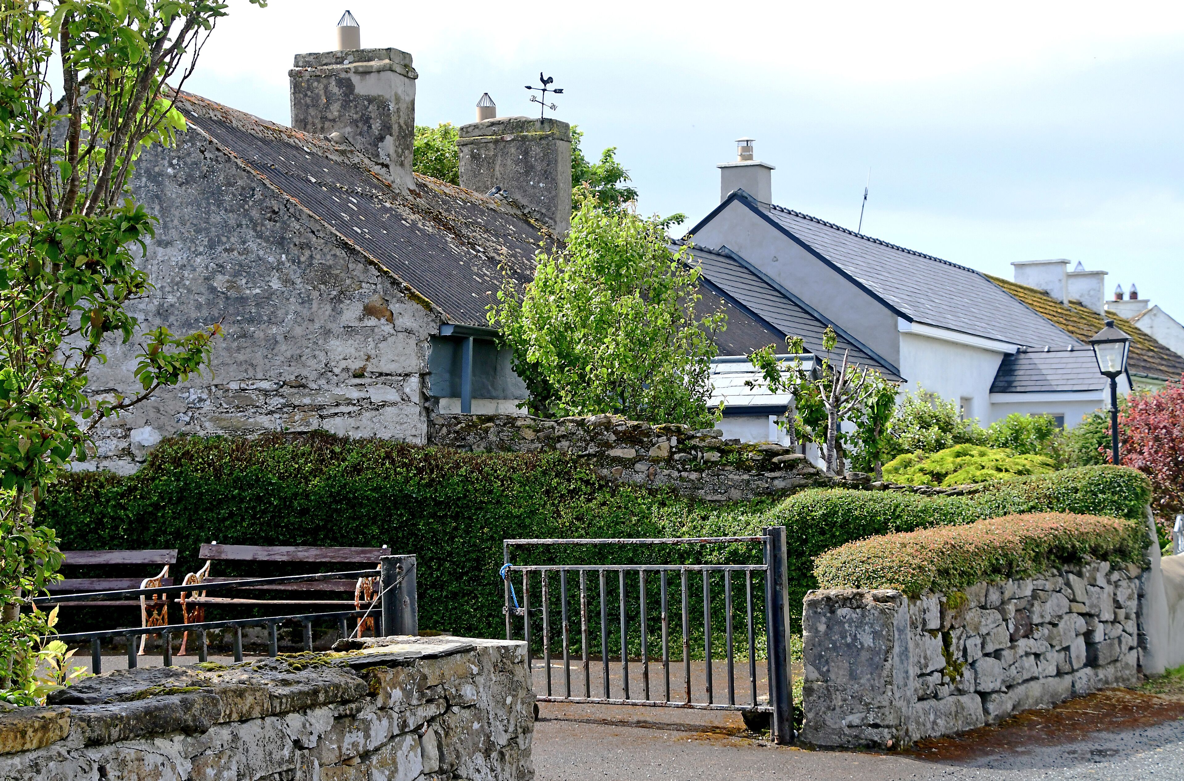 Summer rental cottages on the island.