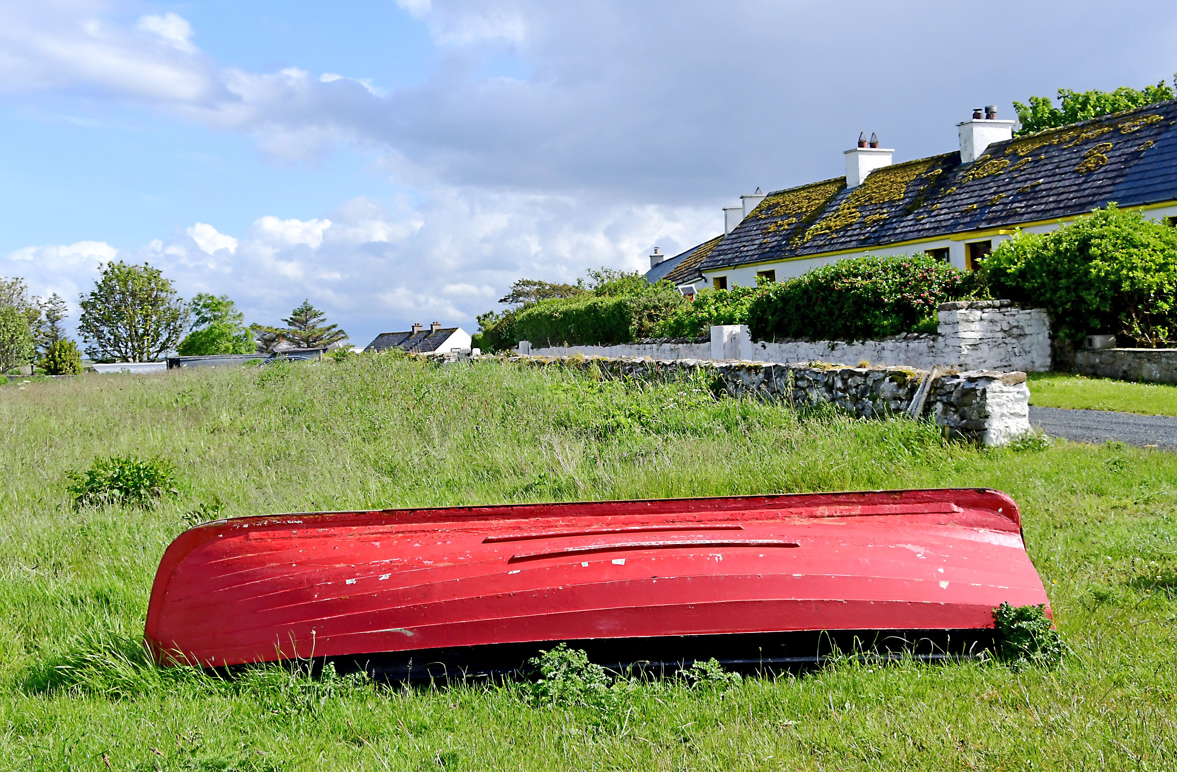 Summer rental cottages on the island.