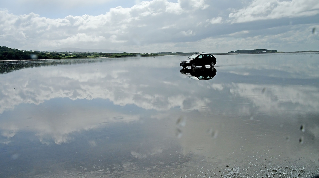 There are no bridges to Coney Island. But you can drive to the island at low tide.
